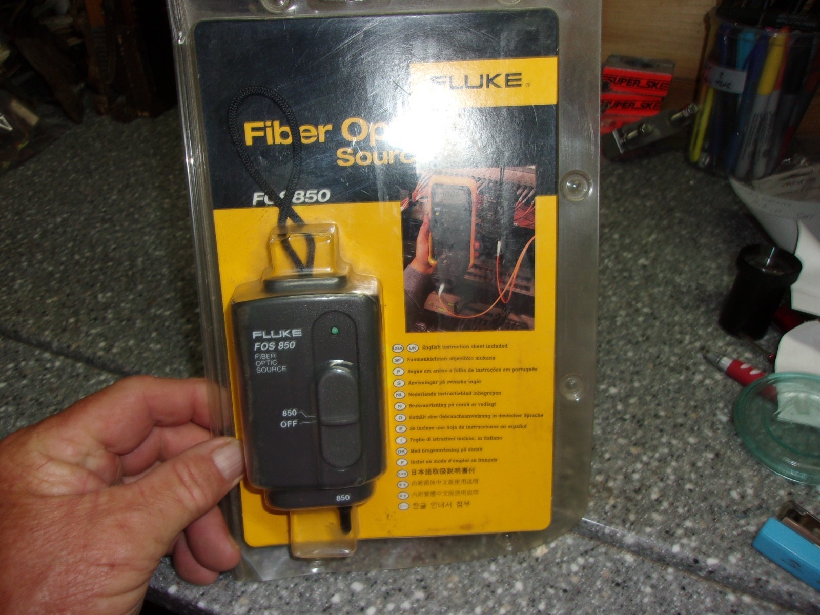 A161 Fluke fiber optic source fos 850 NIB