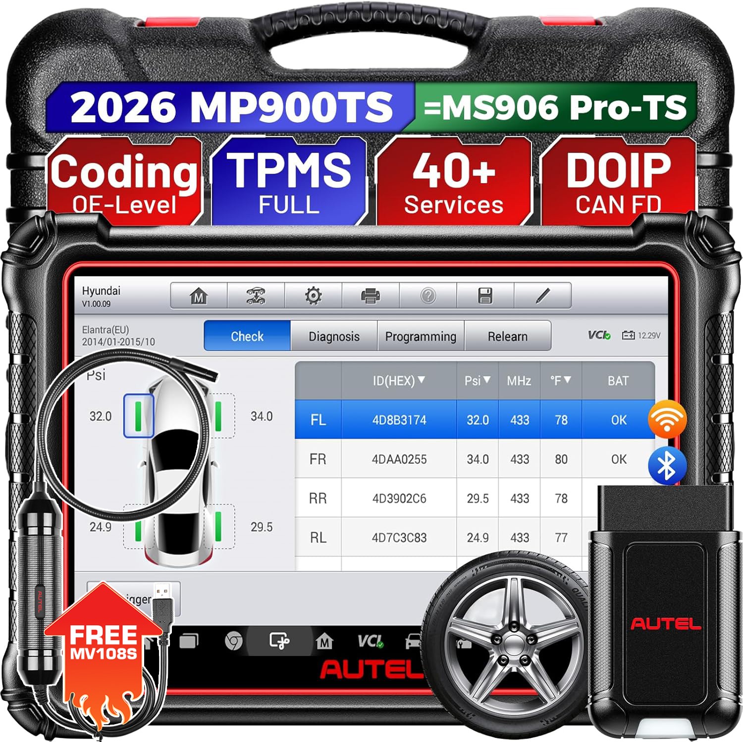 Autel MaxiPRO MP900-TS TPMS Programming Coding Tool Upgraded of MS906 PRO-TS