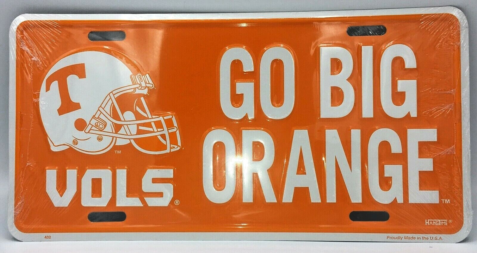 TENNESSEE VOLUNTEERS CAR TRUCK TAG LICENSE PLATE GO BIG ORANGE VOLS METAL SIGN