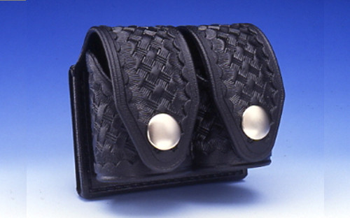 HKS Dupont Hytrel Double Speedloader Case, Large, Basketweave