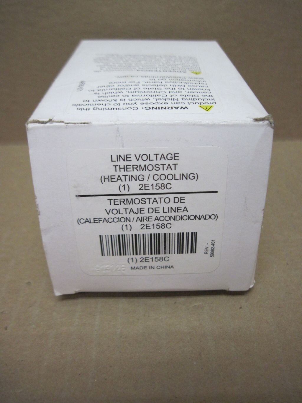Columbus Electric ETD9STGS Line Voltage Mechanical Thermostat Heating & Cooling