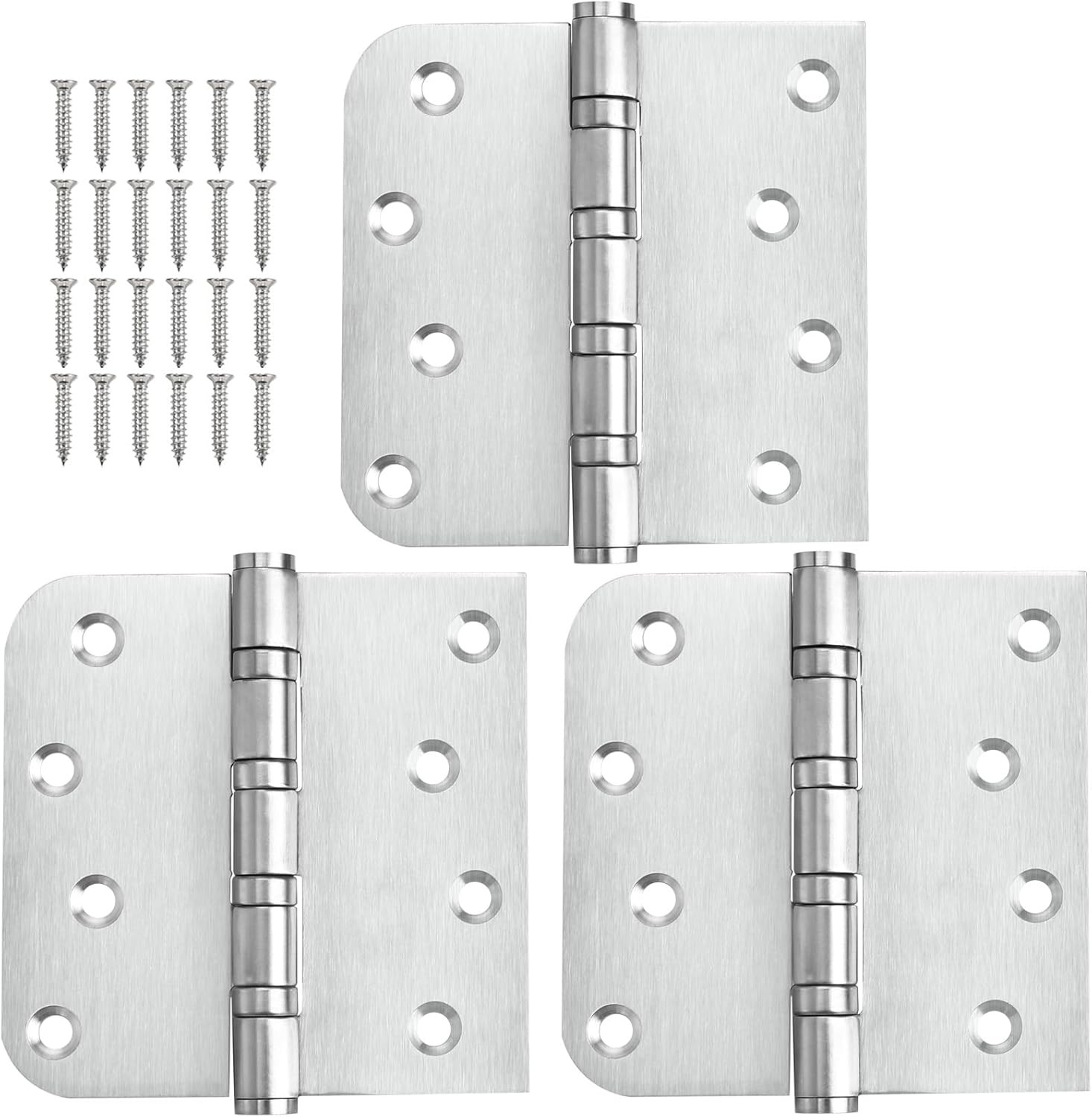 304 Stainless Steel Door Hinges 4 Inch X 4 Inch Heavy Duty Ball Bearing Non Remo