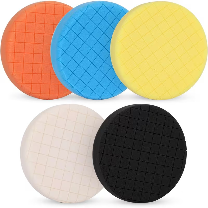 7pcs 3" Car Polishing sponge with pad inc Wheel Mop  Pad For Drill Buffer Waxing