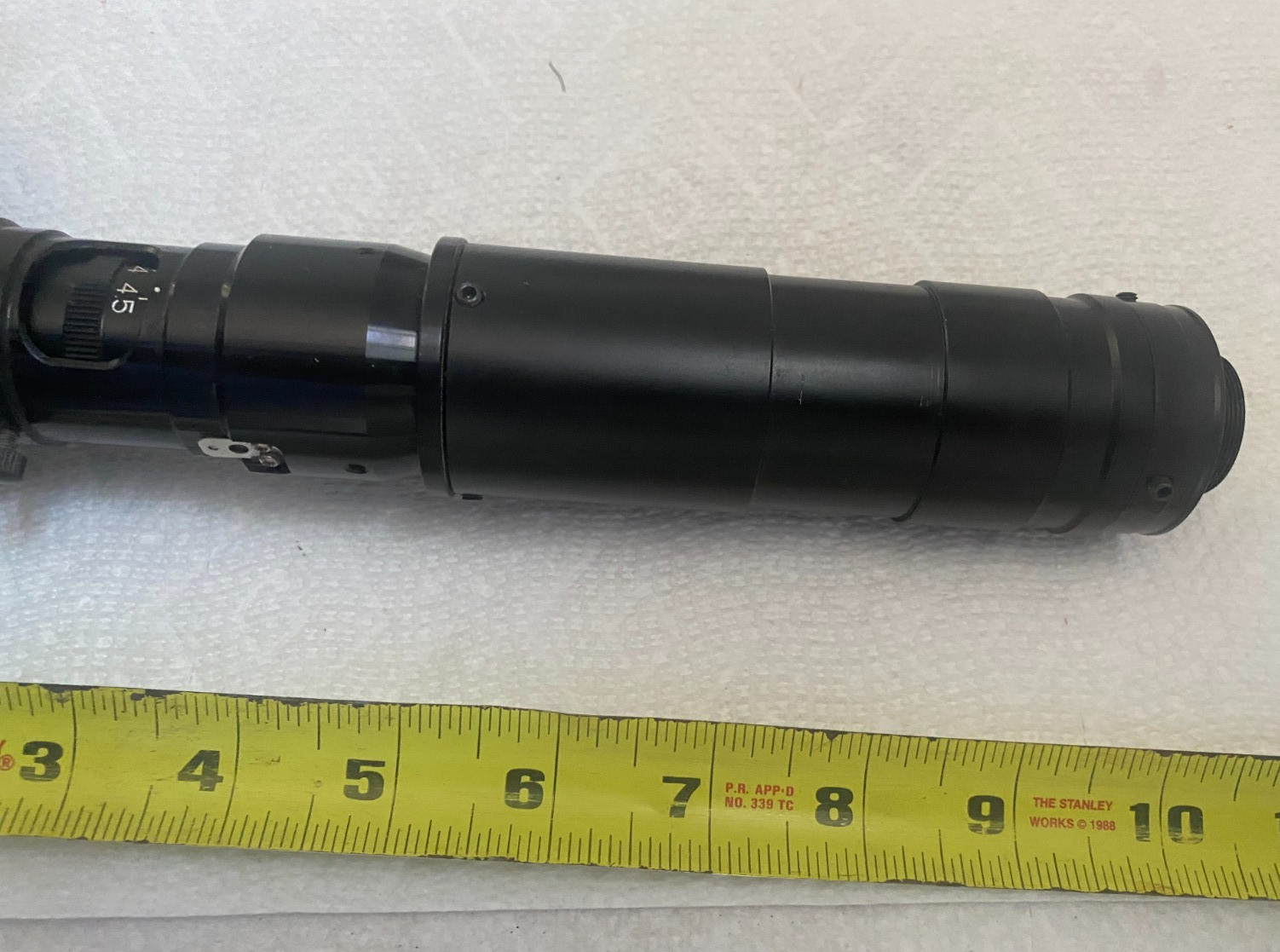 Microscope lens 0.7 - 4.5 with WD0038 light