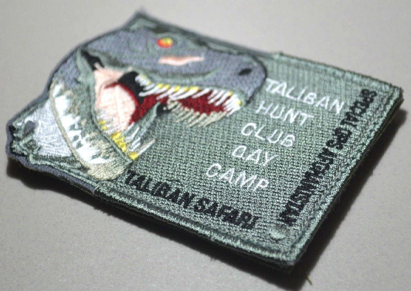 KANDAHAR WHACKER© USMC FORCE RECON vel©®⚙ burdock SSI:  TALIBAN SAFARI DAY CAMP