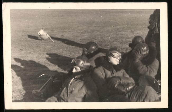 Photography Georg Hühns, Berlin, Pilots Waiting For Their Plane