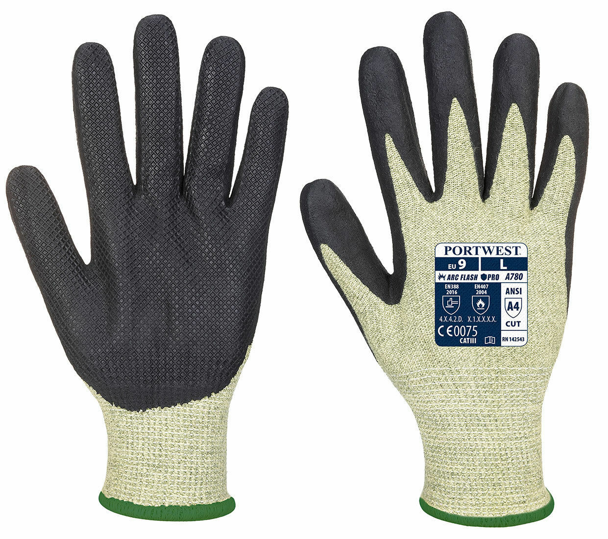 Portwest A780 Arc Flash & Heat Resistant Work Glove with Neoprene Palm Grip ANSI