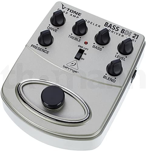 Behringer Bass Effects Pedal Preamp Direct Box V-TONE BASS DRIVER DI BDI21 From