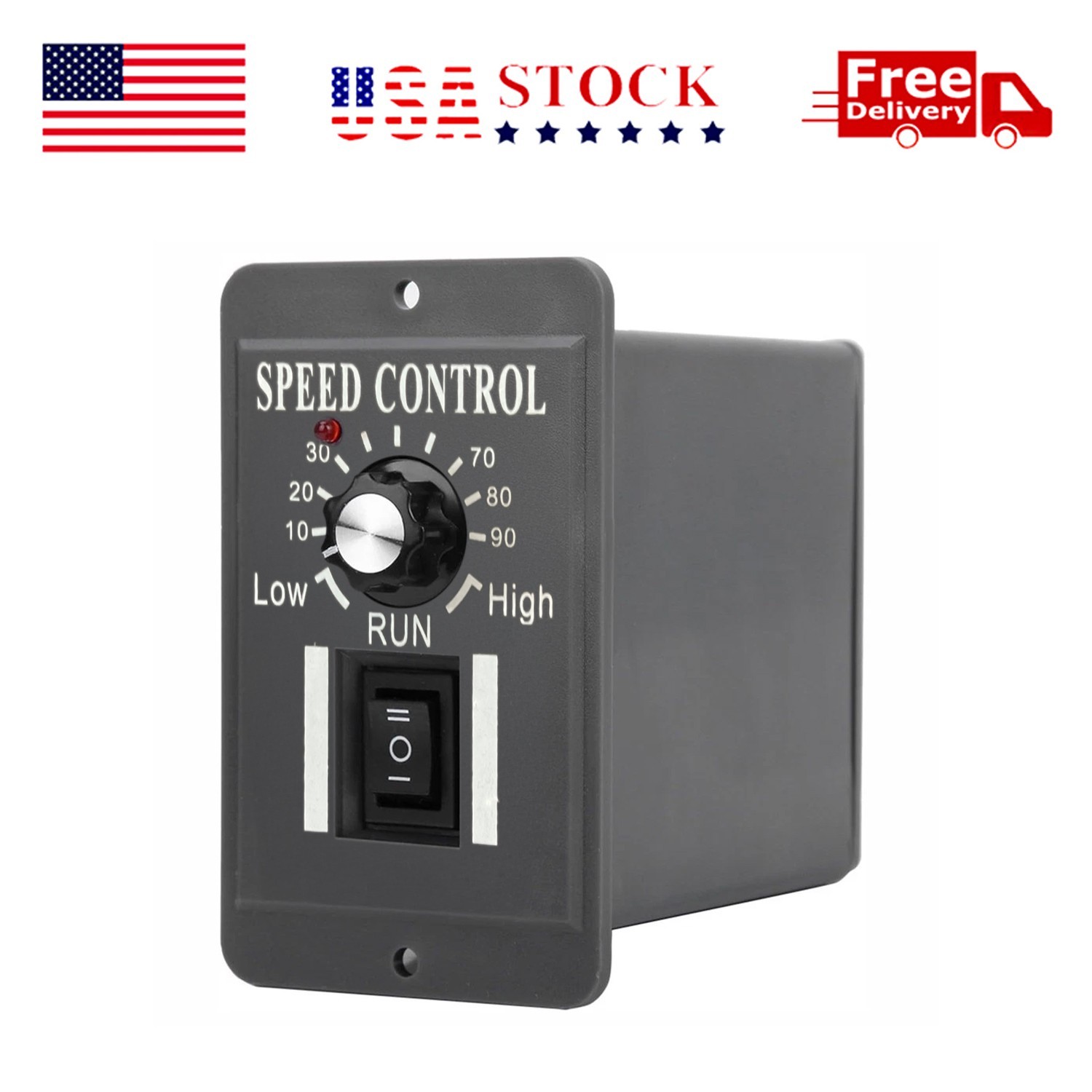 40A PWM DC Motor Speed Controller 12V 24V 36V 48V Variable Speed Switch Reverse