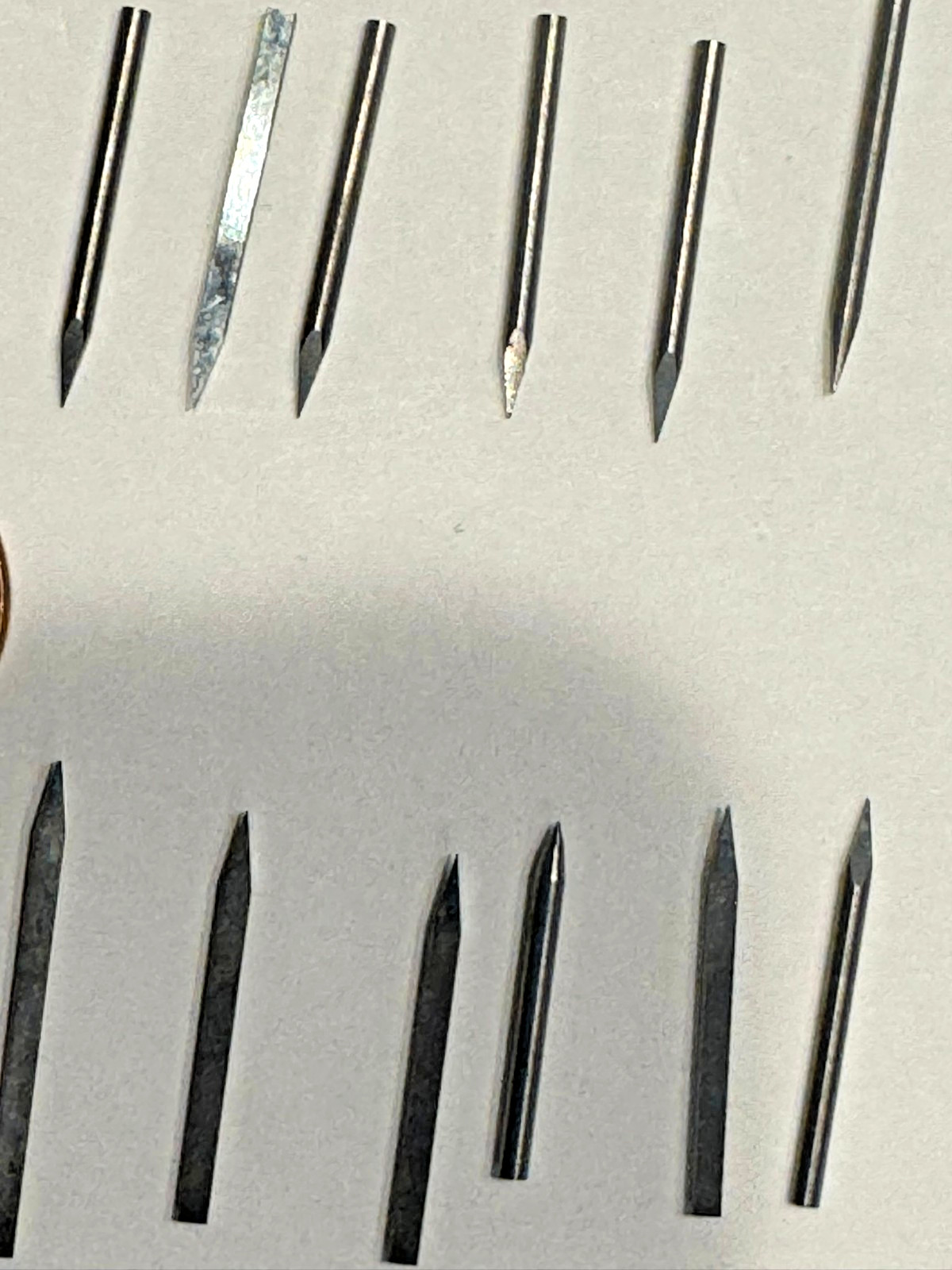 Solid Carbide Mini Engraving Router 12 Bits Watchmaker Jewelry Lathe Graver CNC