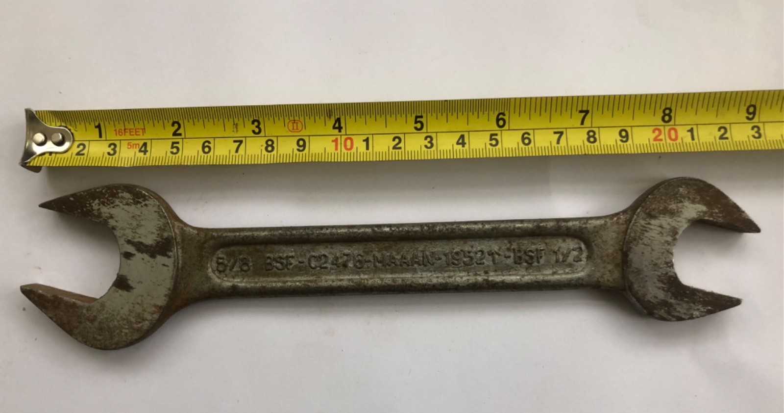 Vintage  1952 MAAAN Spanner 9/16. 7/16