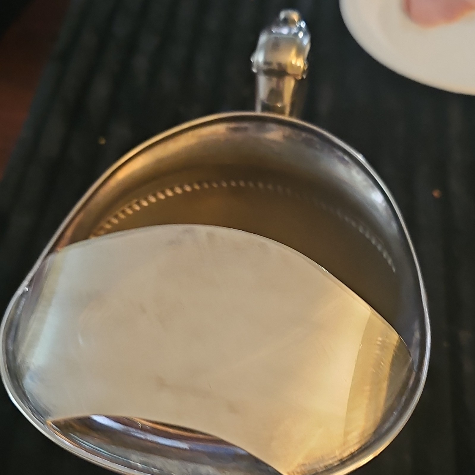 Silver Plate Handled Pitcher Jug with Pour Spout, Silver Tone