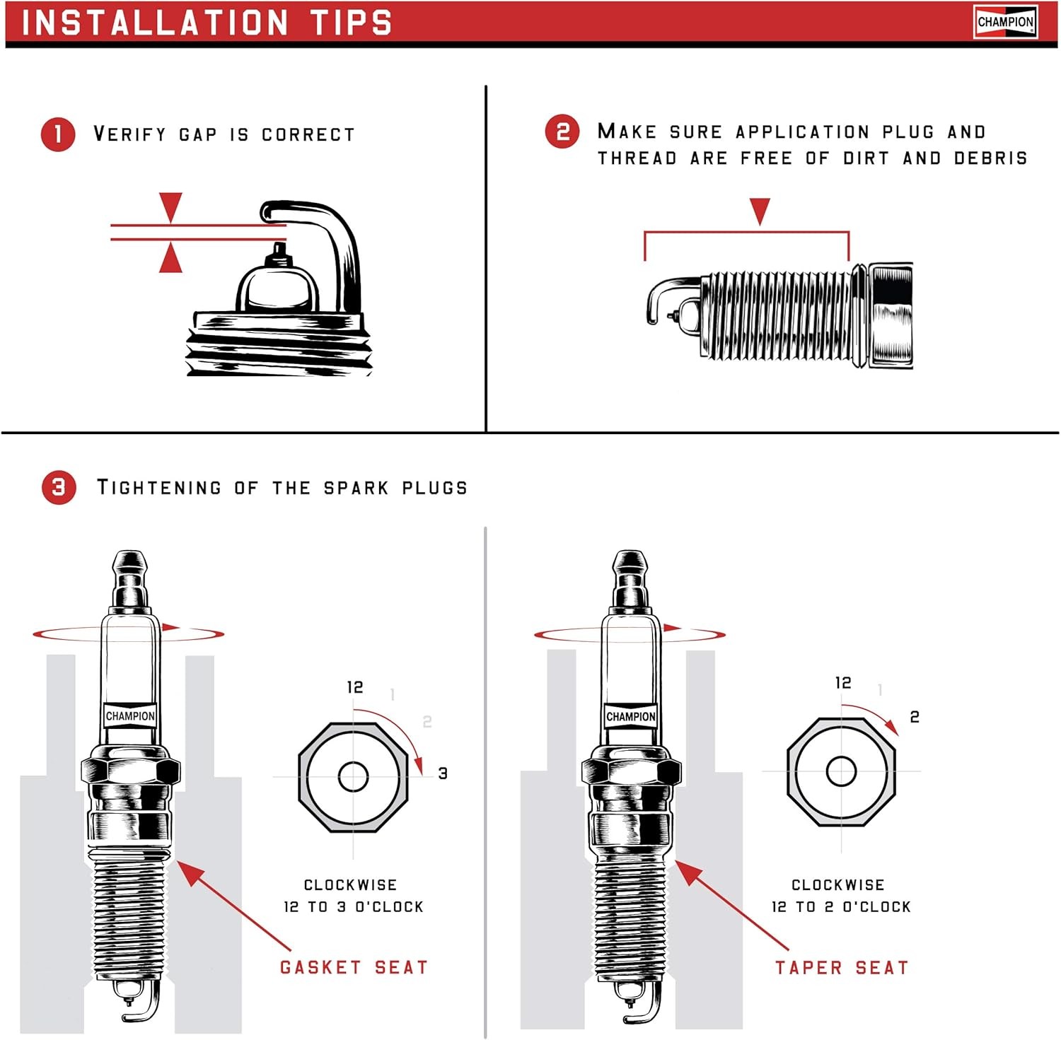 Copper Plus Spark Plug Replacement Automotive Engine Part