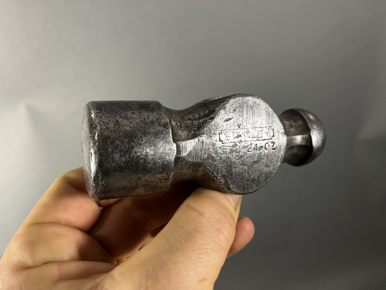 Vintage Stanley USA 24oz Ball Peen Hammer Head.