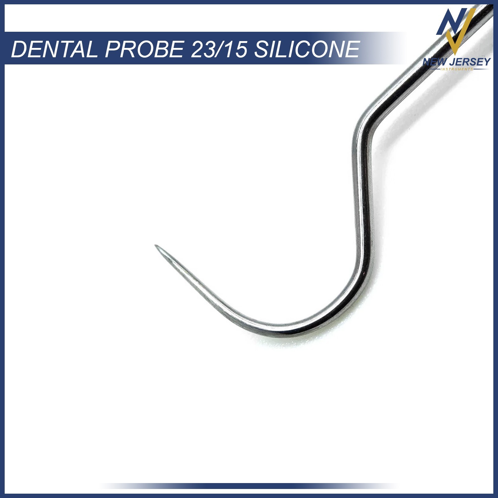 Dental Perio Explorer 23 Probe UNC 15 Color Marking Silicone Handle Double Ended