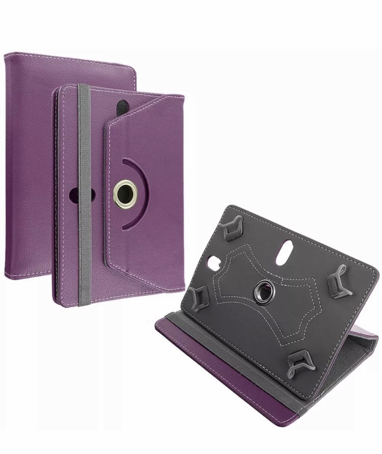360° Folio Leather Case Cover For Universal Android Tablet PC 7" 8" 9" 10" 10.1"