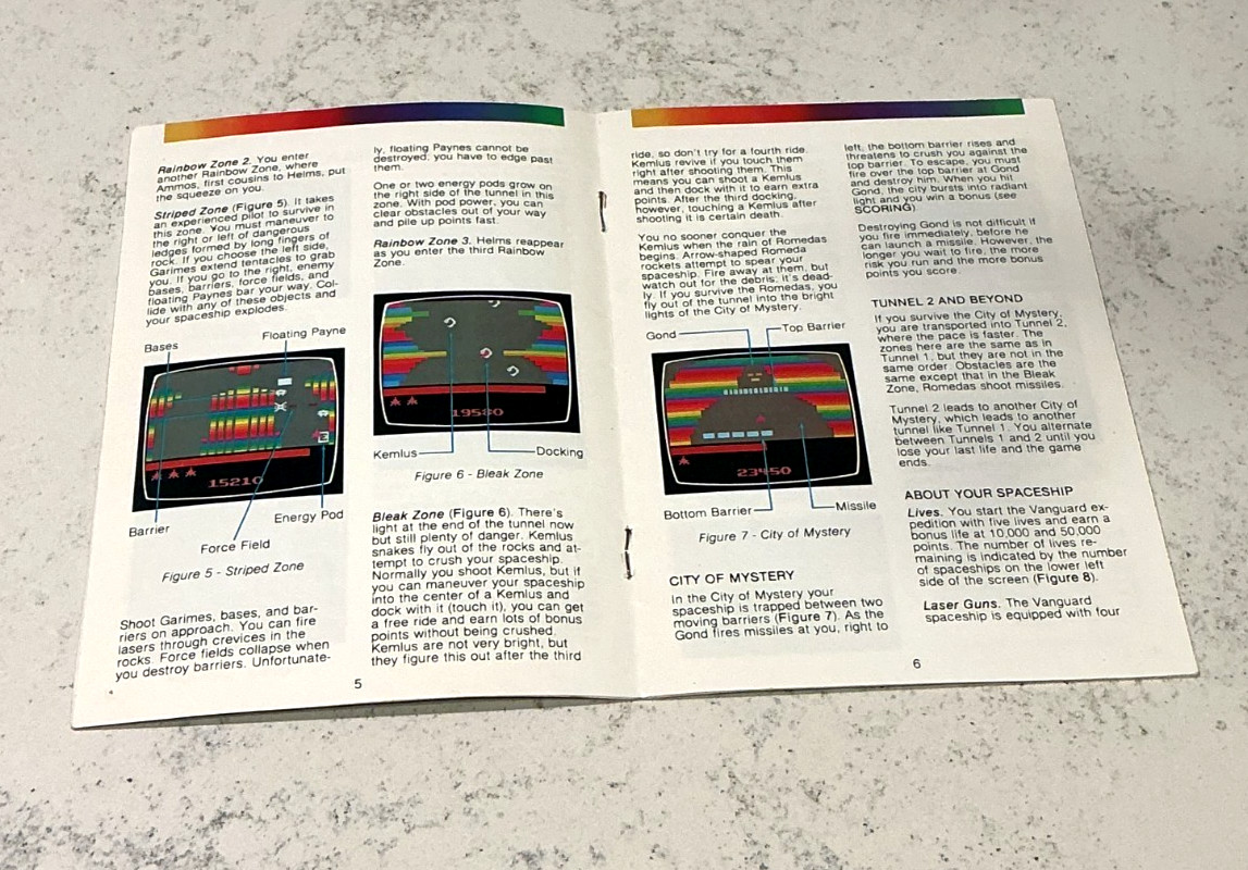 Atari 2600 Vanguard* Manual Only