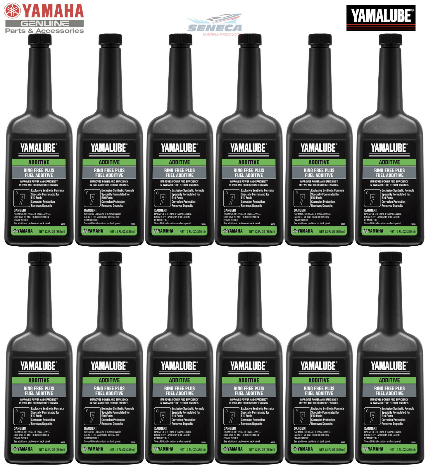 12x YAMAHA Yamalube Ring Free Plus Fuel Additive Outboard Boat ACC-RNGFR-PL-12