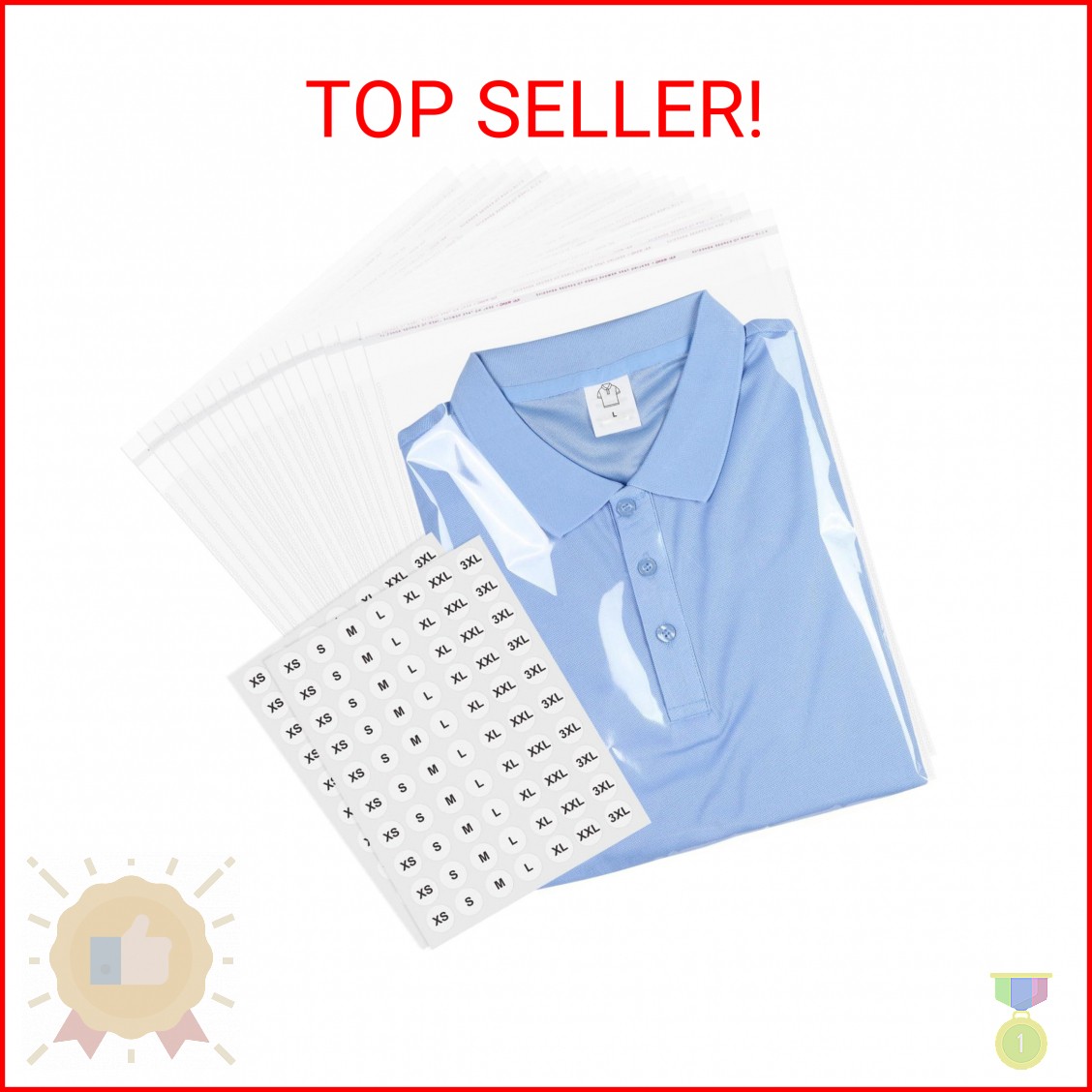 Drivtronyx 100 Pcs (10x14 Inch) Self Sealing Cellophane Bags, Clear Resealable P
