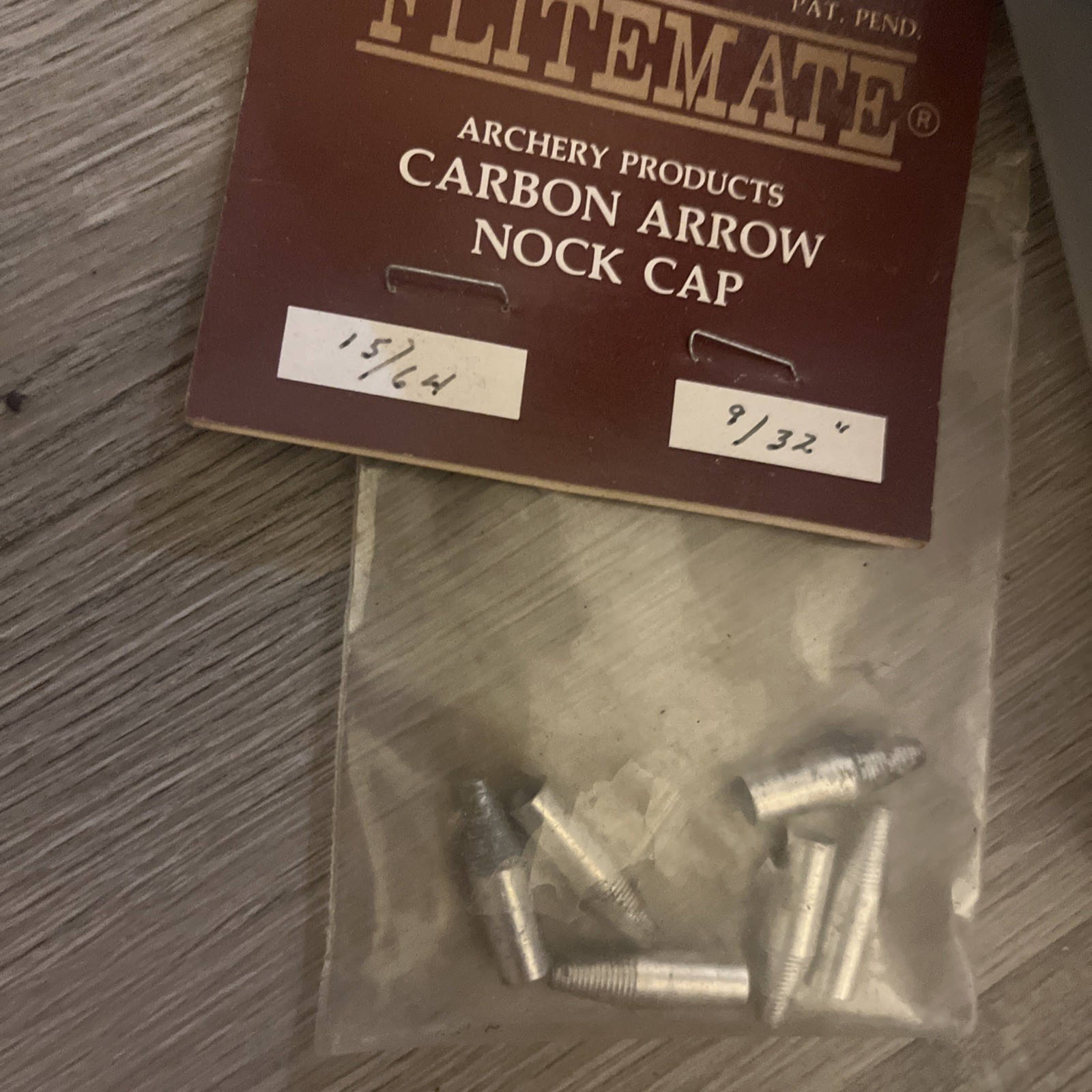 Lot Of Flitemare Arrow Nock Caps 9 Individual 1 Dozen Packages