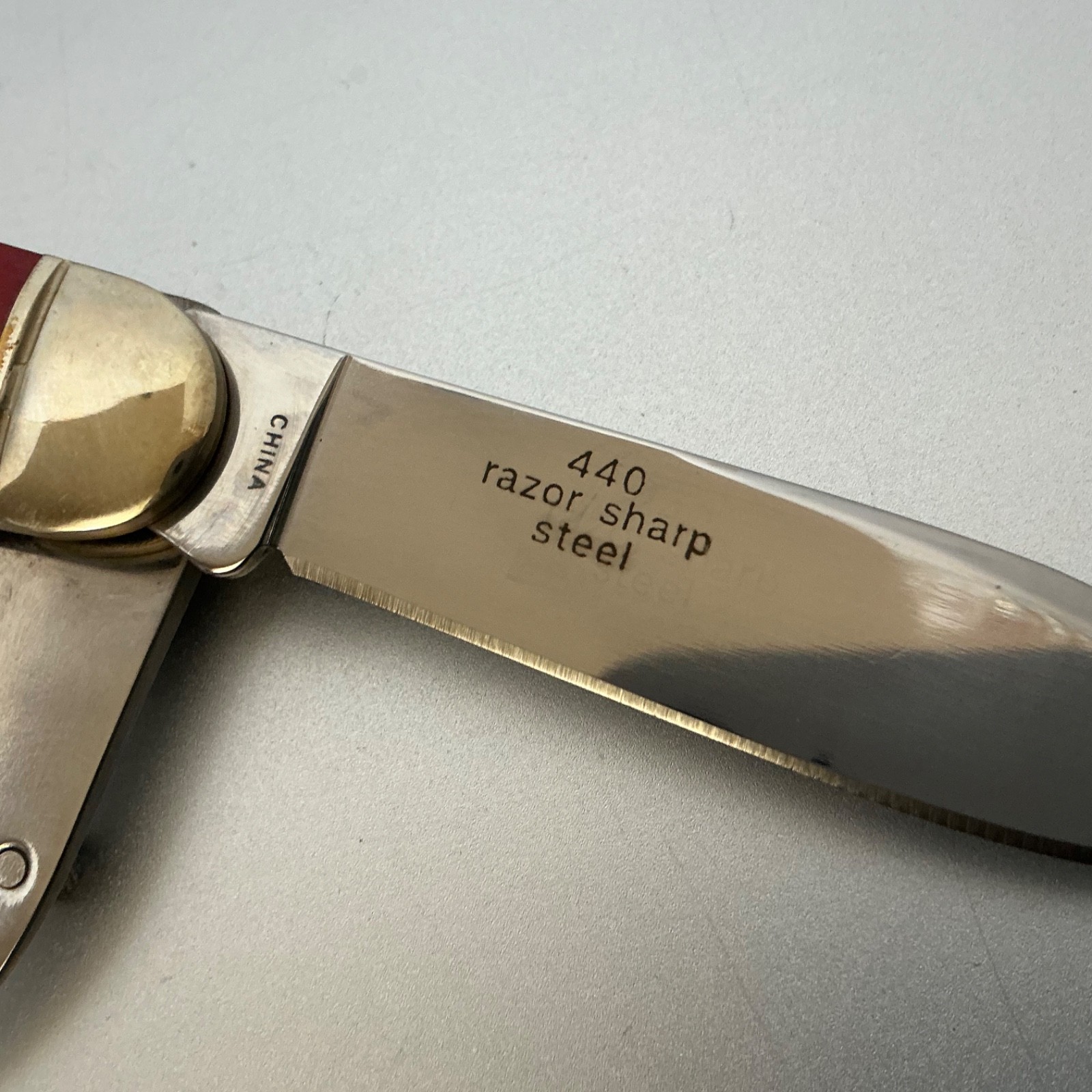 Rough Rider Camp/Scout Pockeknife Red Jig Bone RR573