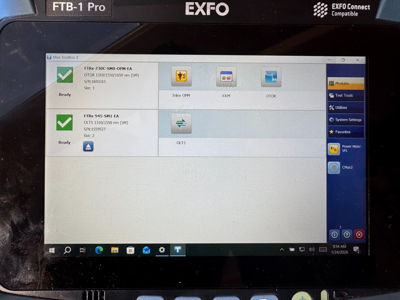 EXFO FTB-1 Pro v2 - OTDR 730C W/ iOLM + Live Fiber Testing