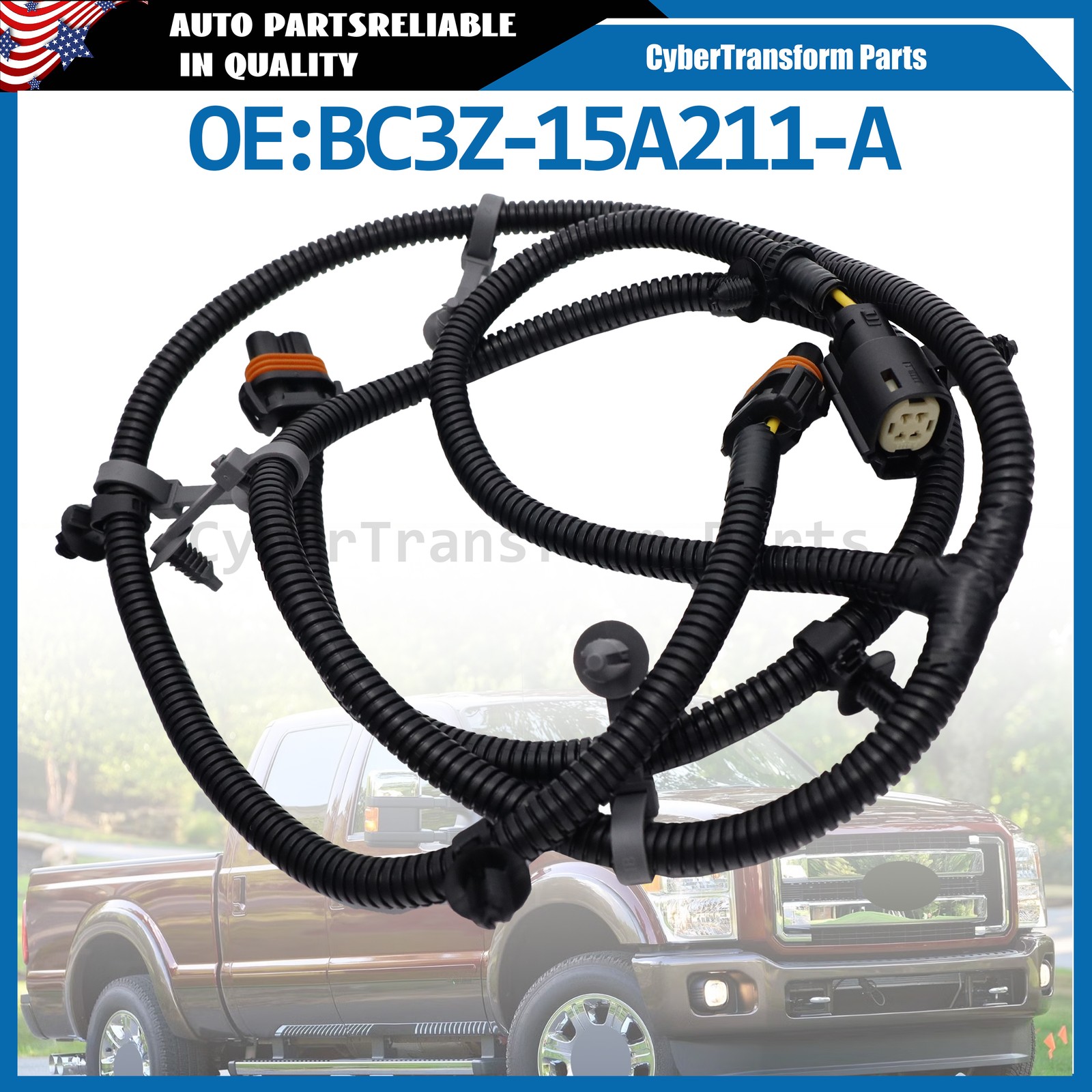 For Ford 2011-2016 Fog Lamp Light Wiring Harness Assembly BC3Z-15A211-A US
