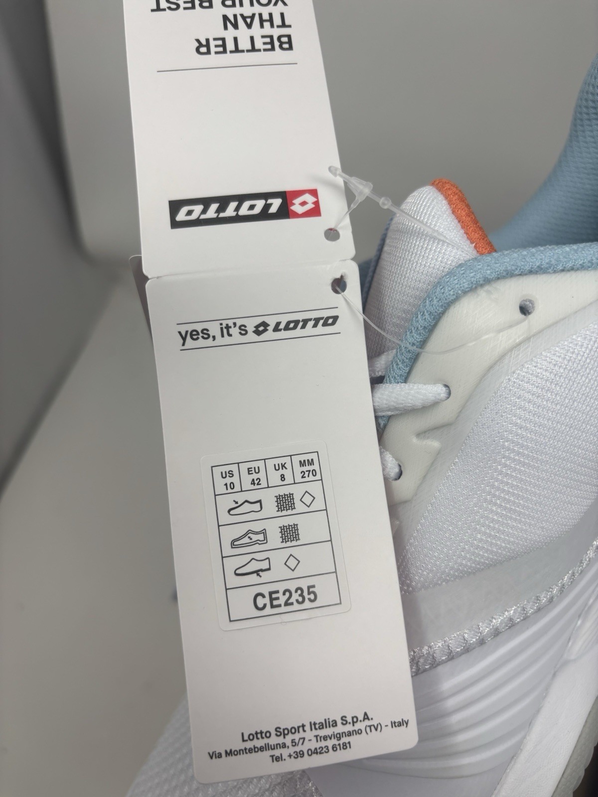 Lotto Mirage 400 Allround Clay Hard Court Tennis Shoes White Women’s Size 10
