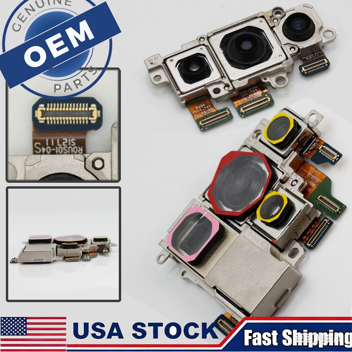 OEM Rear Main Back Camera Assembly fit Samsung Galaxy S22/S22+ Plus/S22 Ultra 5G