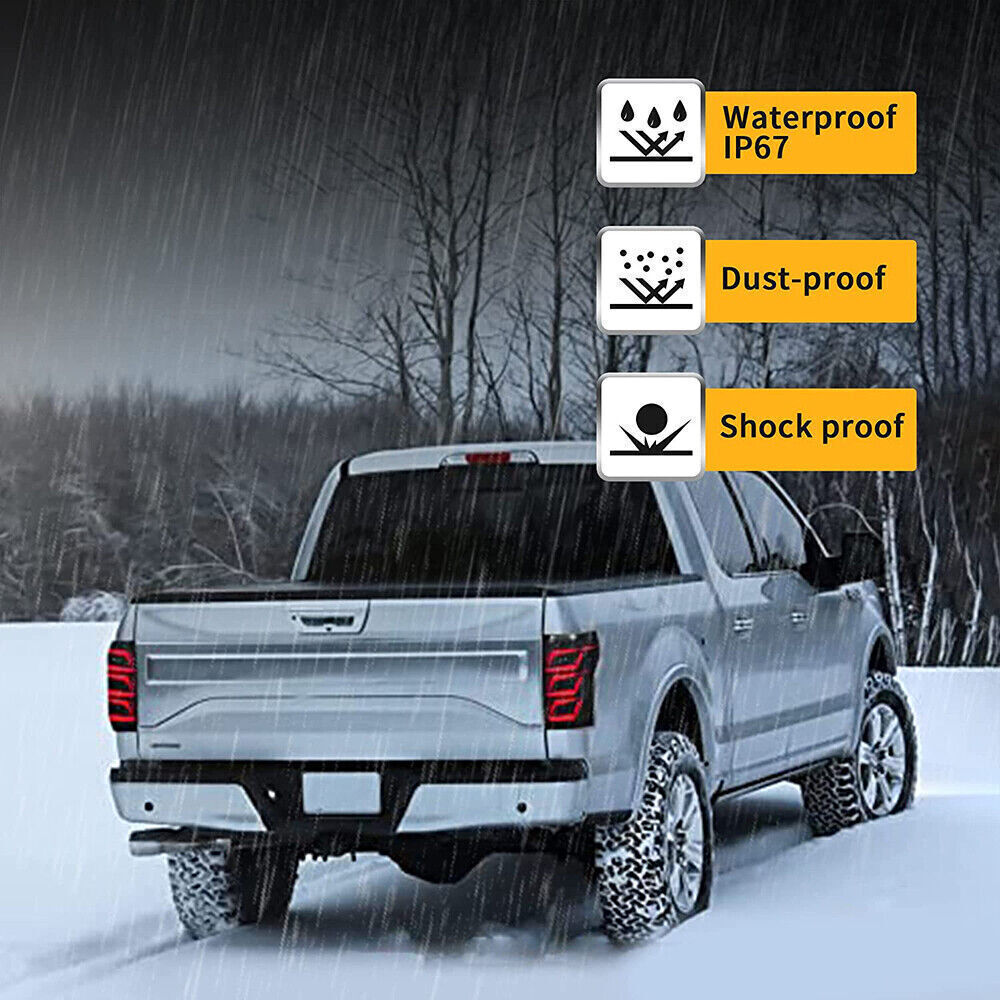 For 2015-20 Ford F150 Start-up Animation Rear Lamps Assembly LED Tail Lights US