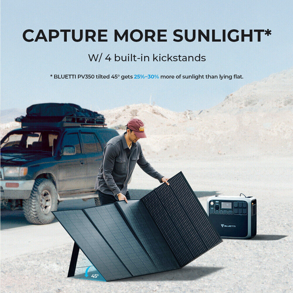 BLUETTI 350W Solar Panel Foldable Portable Durable Splash-Proof