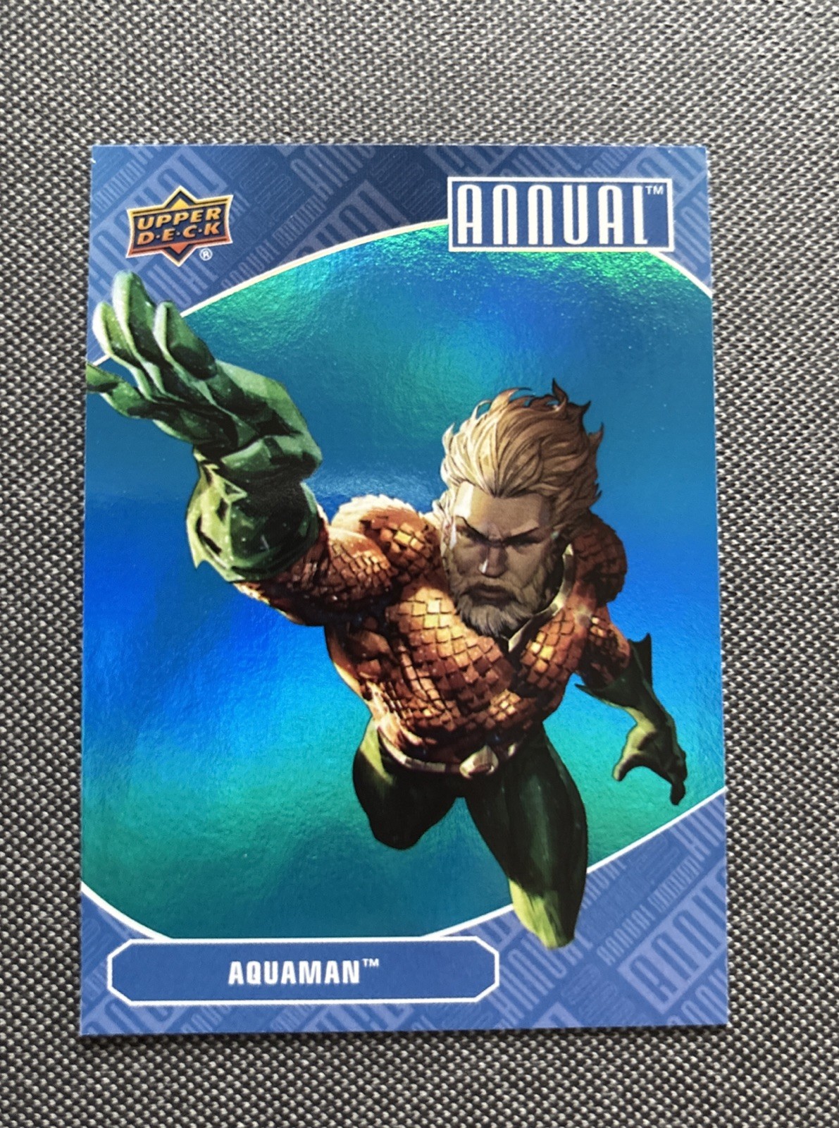 2023-24 Upper Deck DC Annual BLUE FOIL #41 AQUAMAN