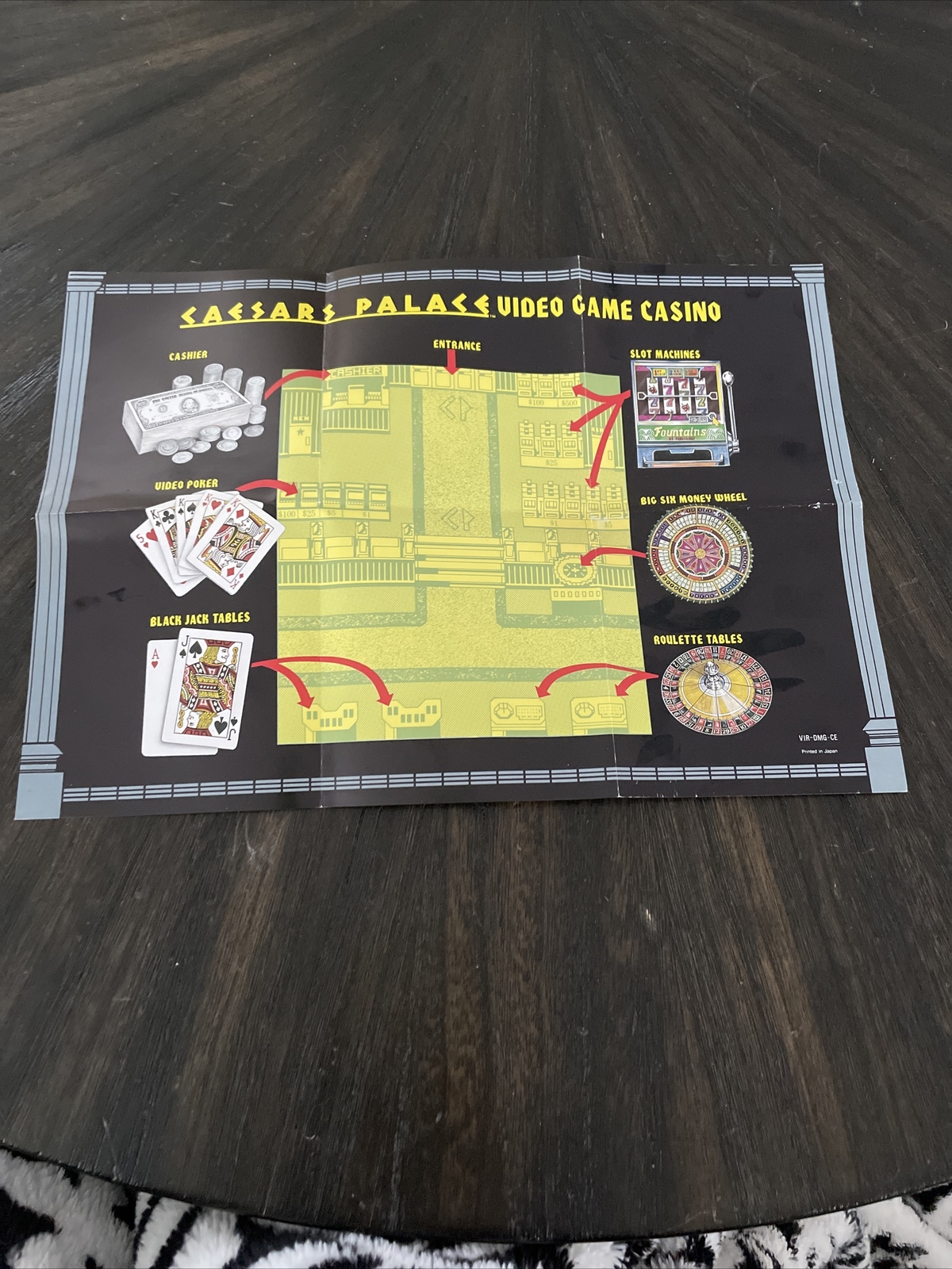 Caesars Palace Video Game Casino Poster Insert