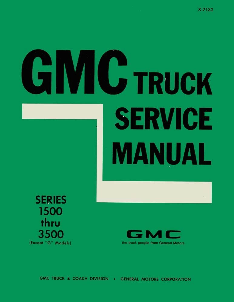 1971 GMC 1500-3500 Series Truck Factory Shop Service Manual