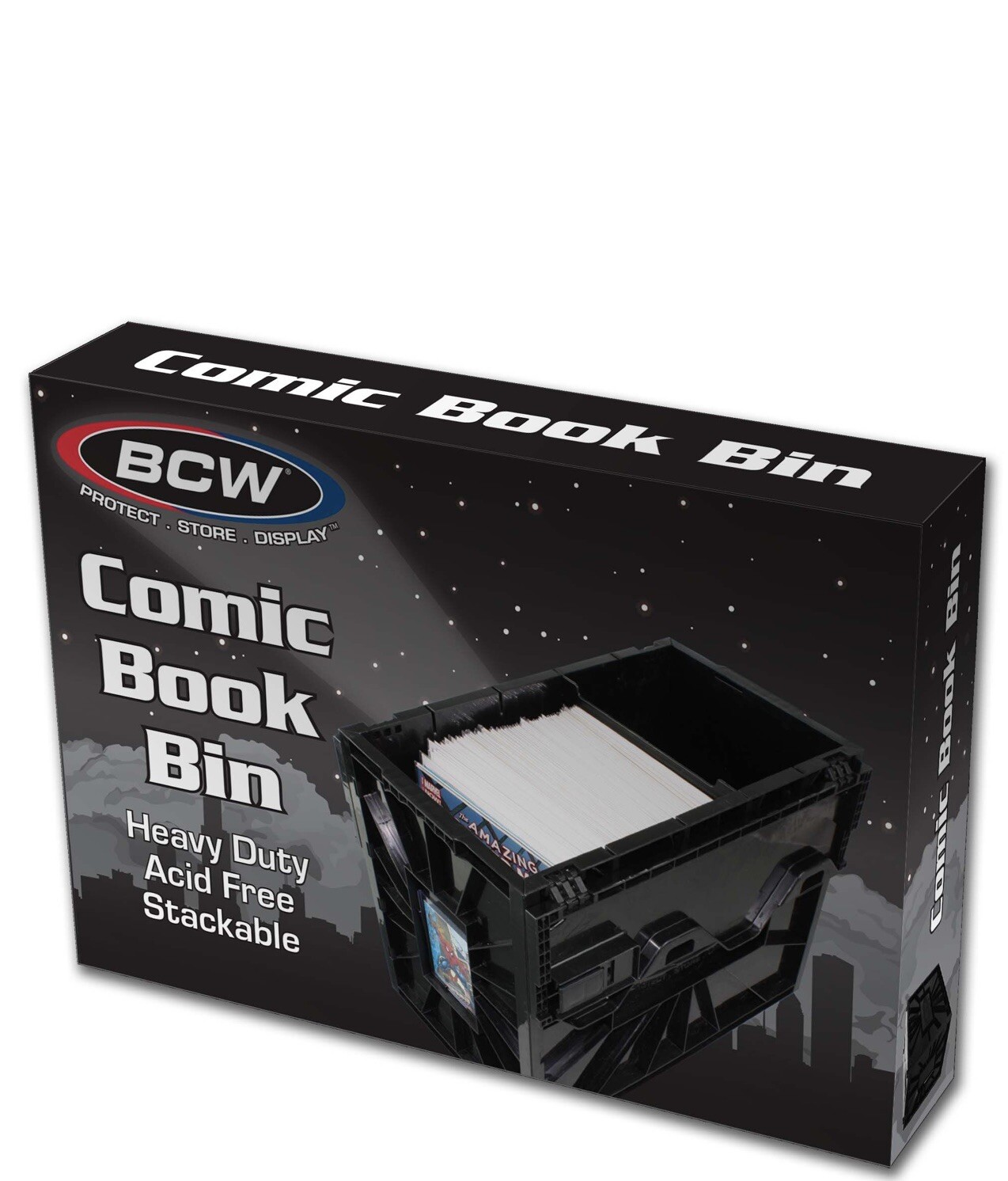 5 Pack BCW Raw Comic Book Storage Plastic Bin Box Stackable Boxes