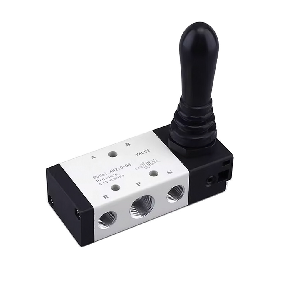 Pneumatic Hand Air Valve 5 Way Port 2 Position Mechincal Manual Lever 1/4"PT