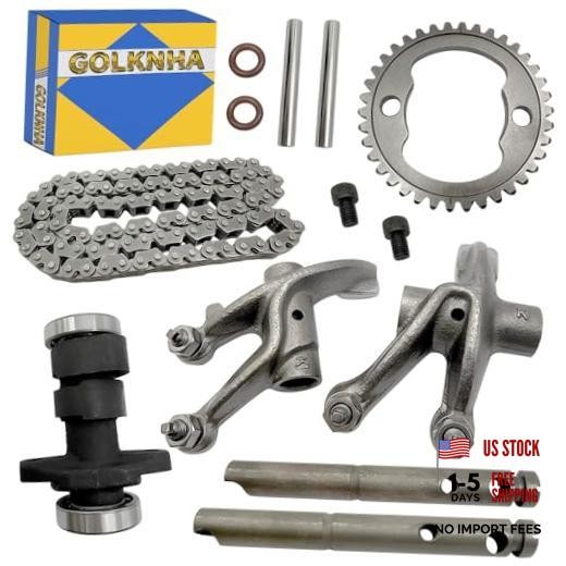 300EX Camshaft Rocker Arm & Cam Gear Sprocket Kit Compatible with FourTrax 250