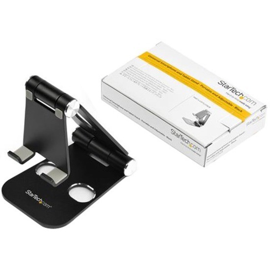 StarTech USPTLSTNDB Phone Tablet Stand Adjustable Black