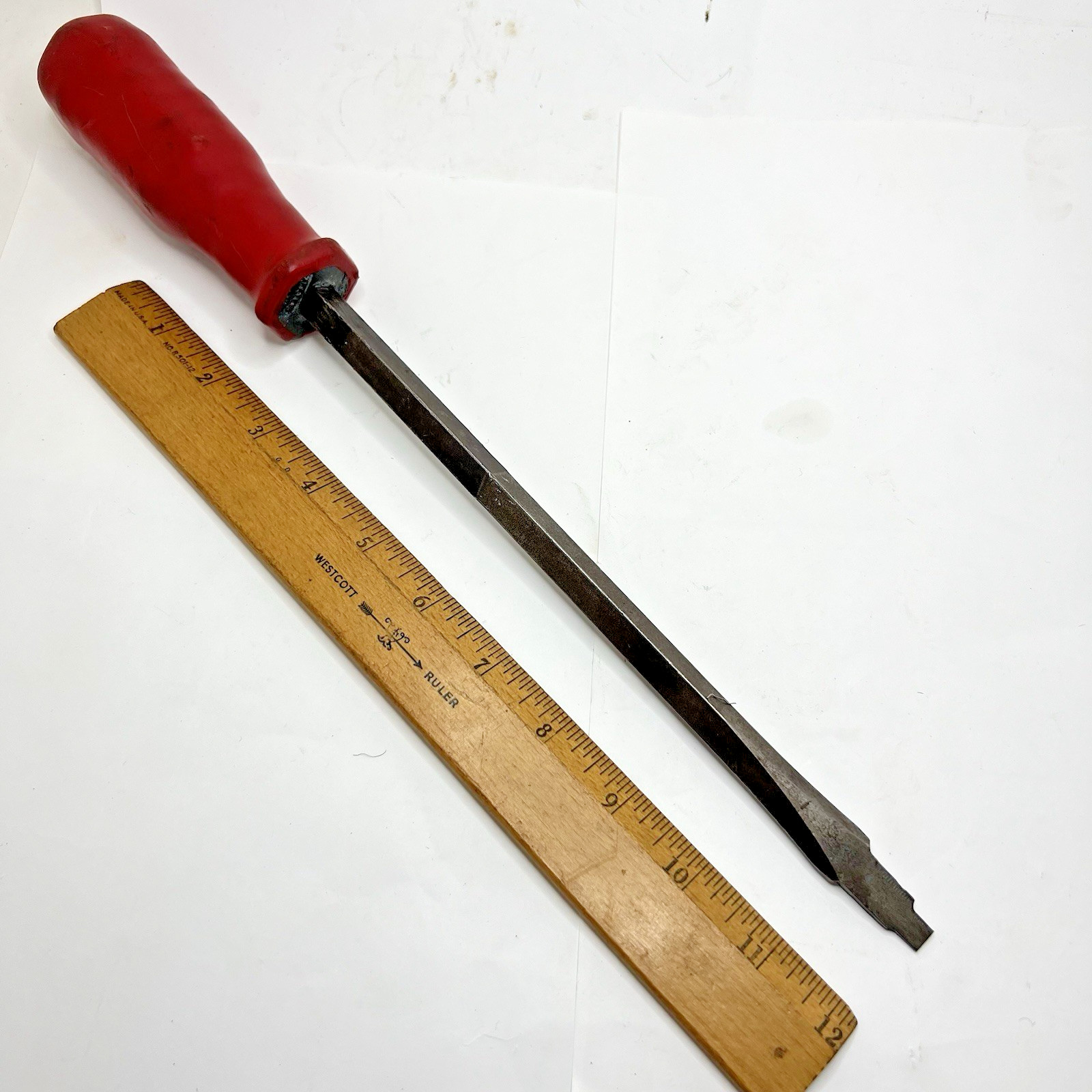 Vintage Open-Grip Heavy Duty Chiseled Cut Tip Molded Comfort Grip Made in USA