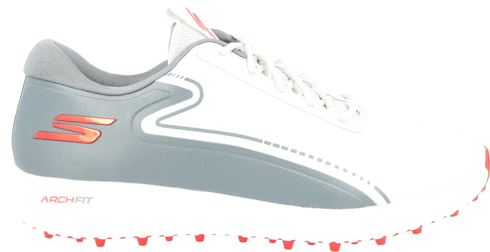 Skechers Go Golf Max 3 214080-GYRD Grey/Red Men Spikeless Golf Shoe