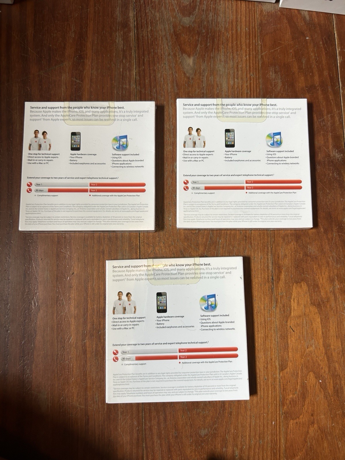 applecare protection plan iPhone MC745LL/A Set Of 3