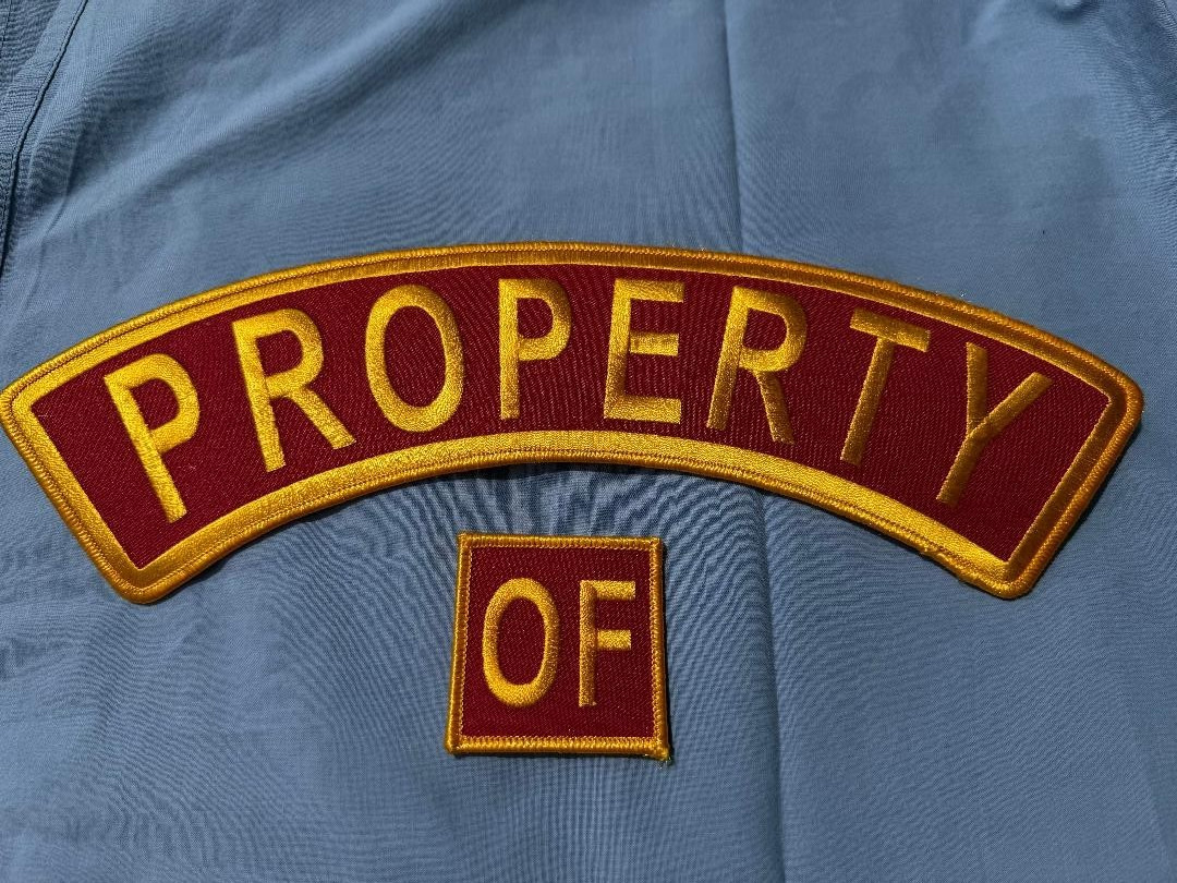 Biker Property of Back Patches Club Rocker