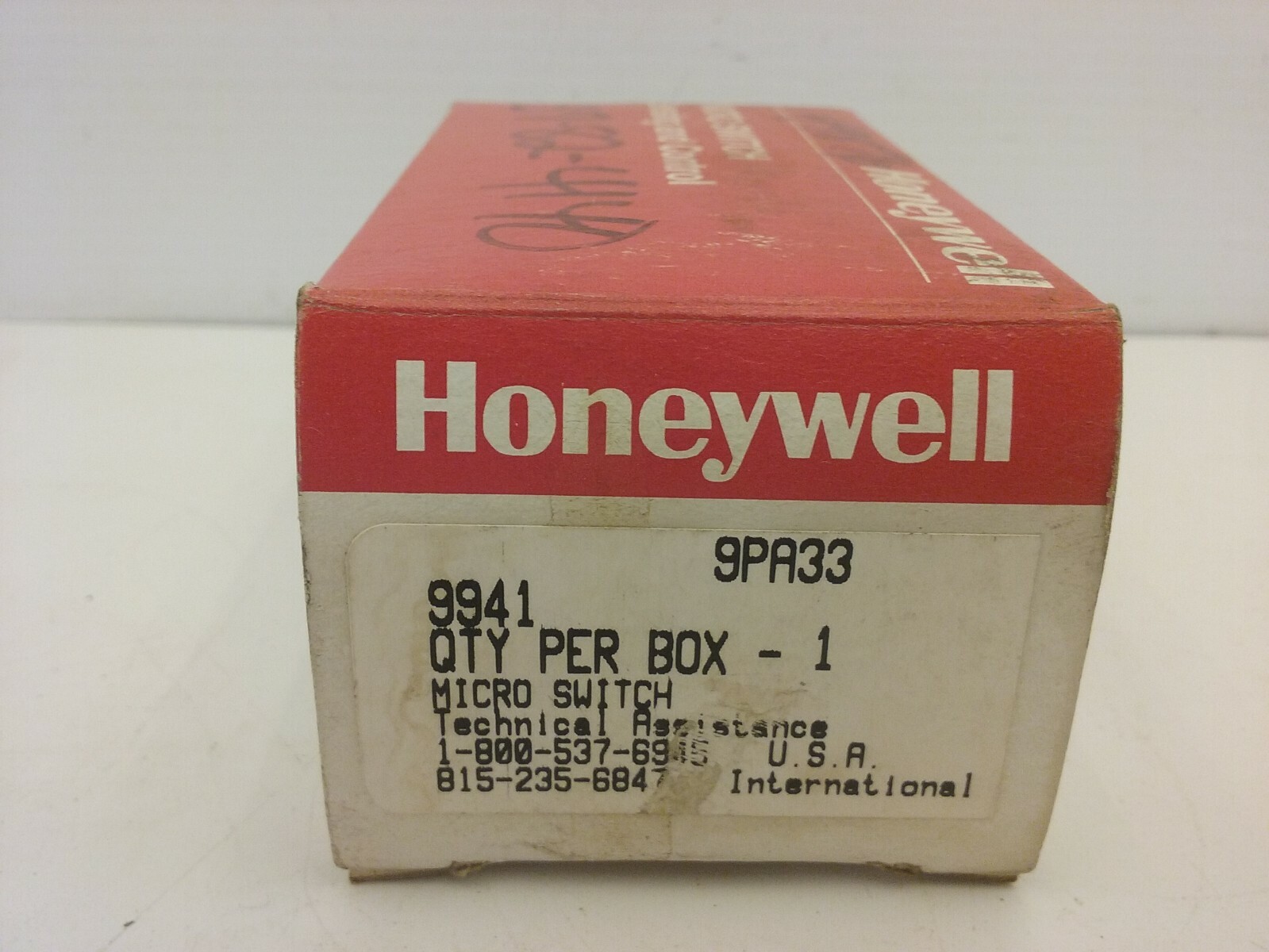 HONEYWELL MICRO SWITCH 9PA33 LIMIT SWITCH ACTUATOR ROLLER PLUNGER NIB