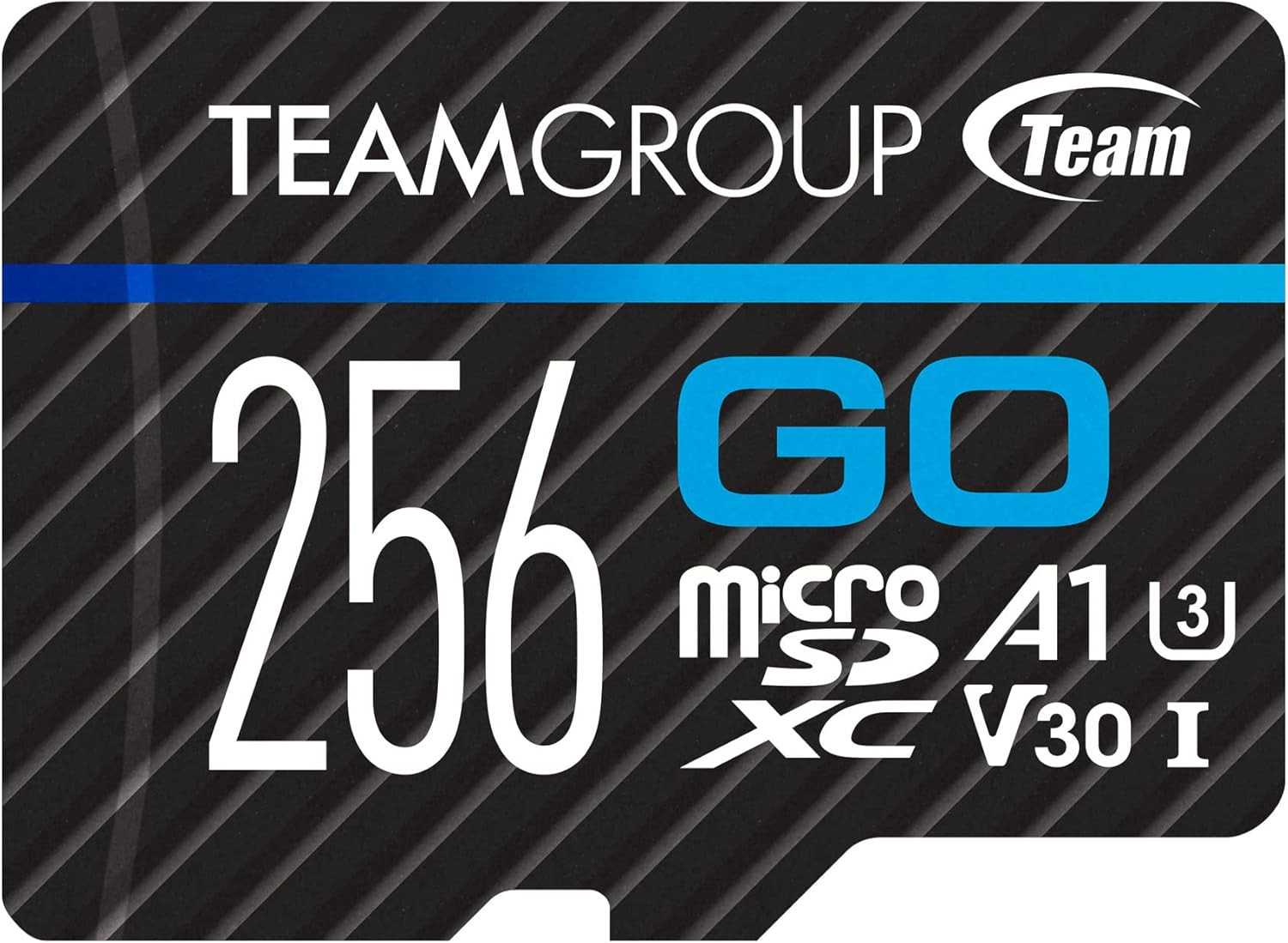 GO Card 256GB Microsdxc UHS-I U3 V30 4K for Action Cameras & Drone High Speed Fl