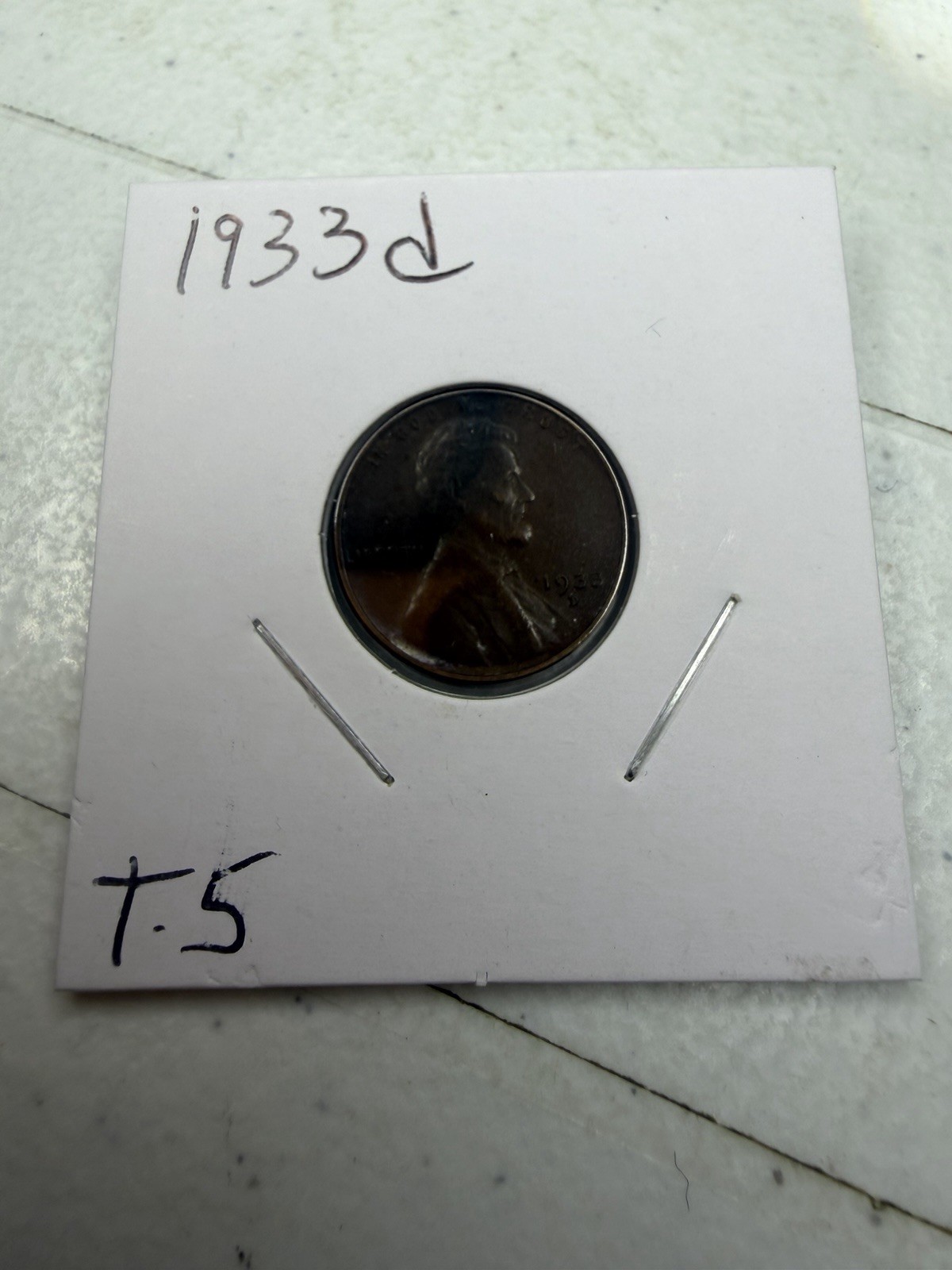 1933-D Denver Mint Copper Lincoln Wheat Cent