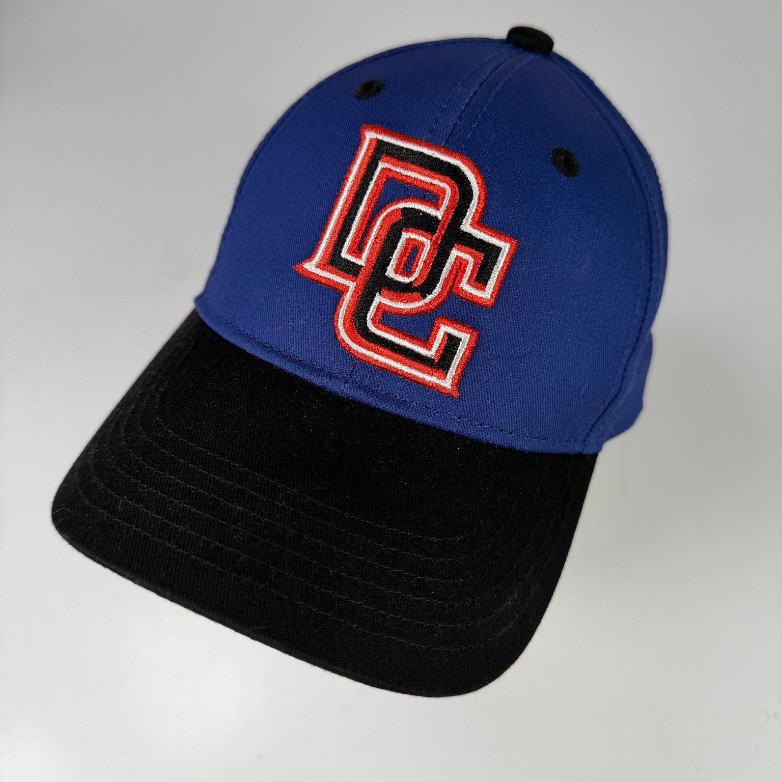 Boys Hat Blue Black Adjustable Snapback Embroidered Logo Cap