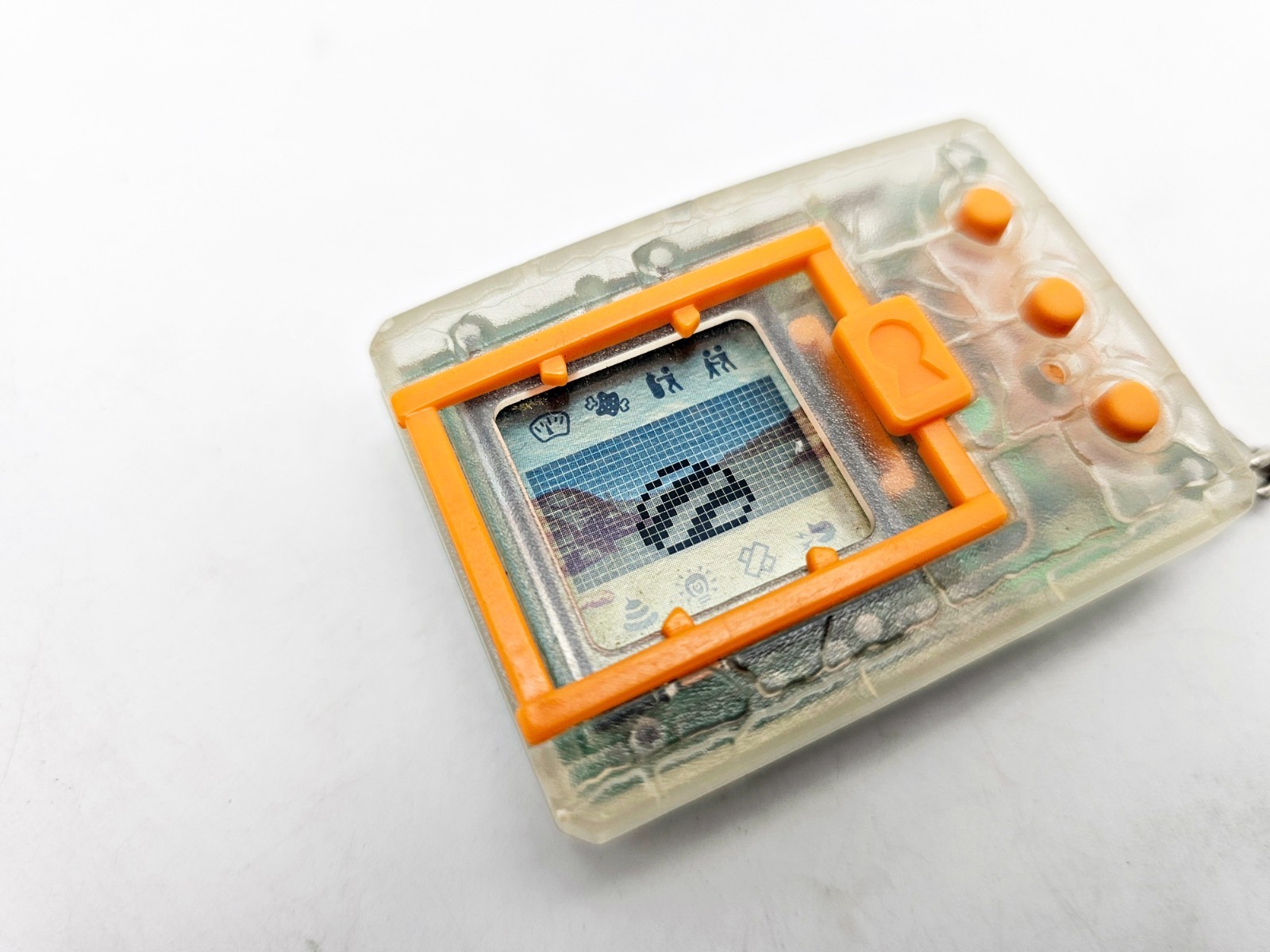 Bandai 1997 Digimon Skeleton Orange
