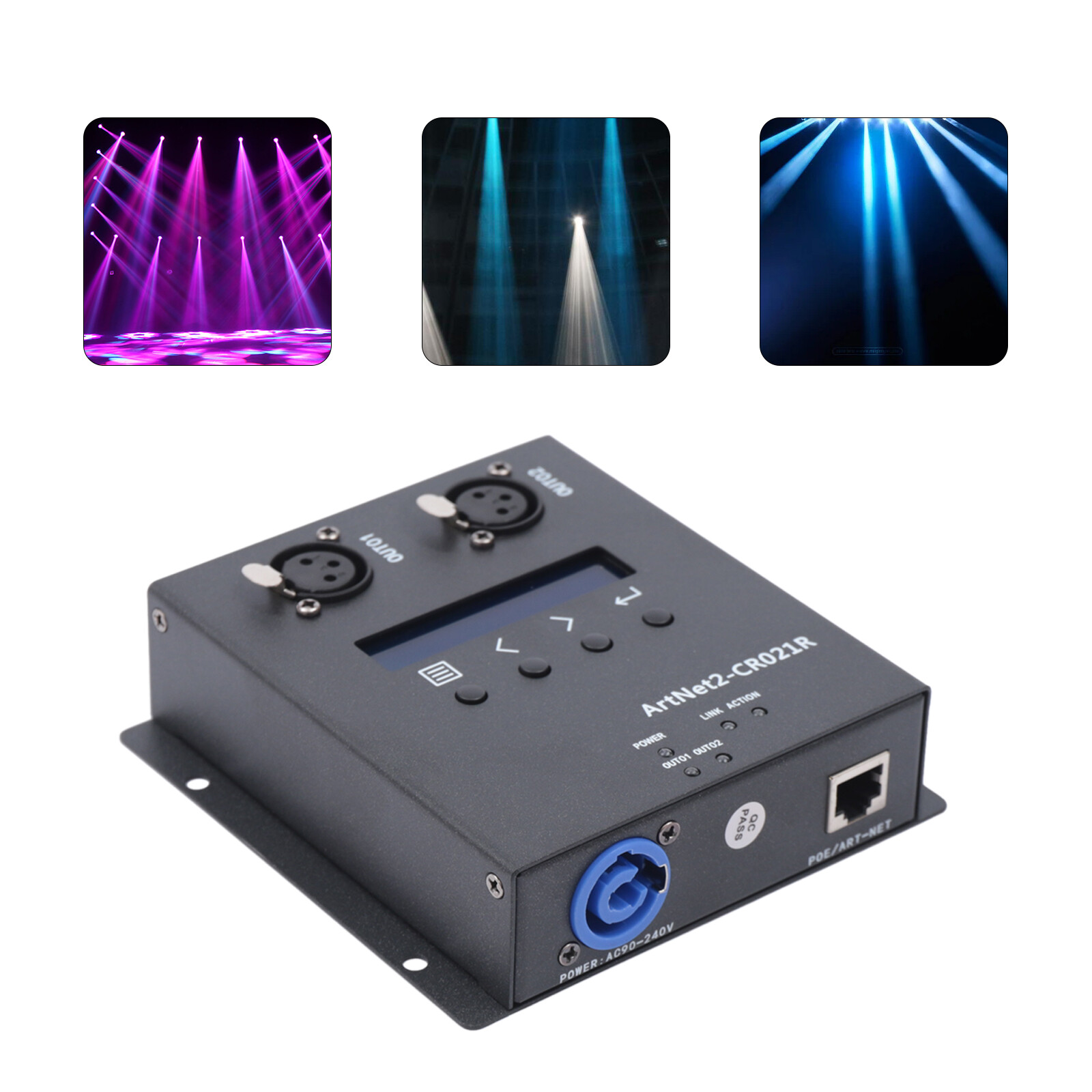 ArtNet DMX 512 Ethernet Lighting Controller Interface 100Mbps for Stages Bars