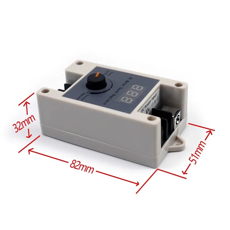 433M Wireless Remote Control DC Motor Speed Regulator 12V24V PWM Stepless Speed