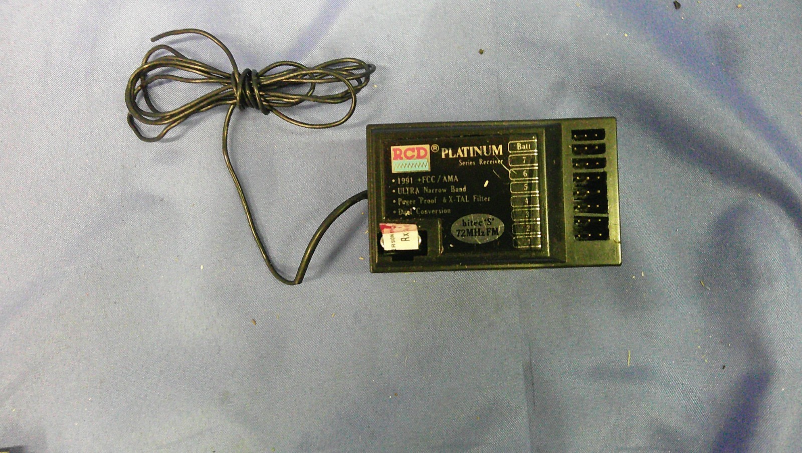 HITEC PLATINUM 7 CHANNEL FM  DUAL CONVERSION HITEC/FUTABA CH 35, USED